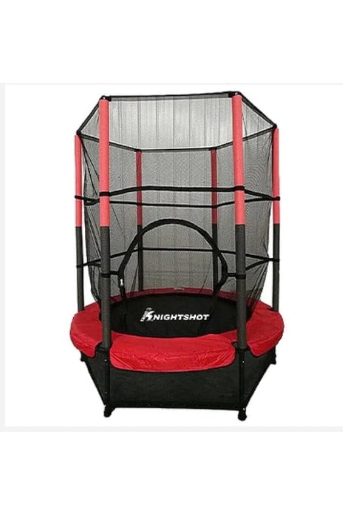 ترامبولين للأطفال مع حاجز أمان وشبكة لممارسة تمارين اللياقة البدنية