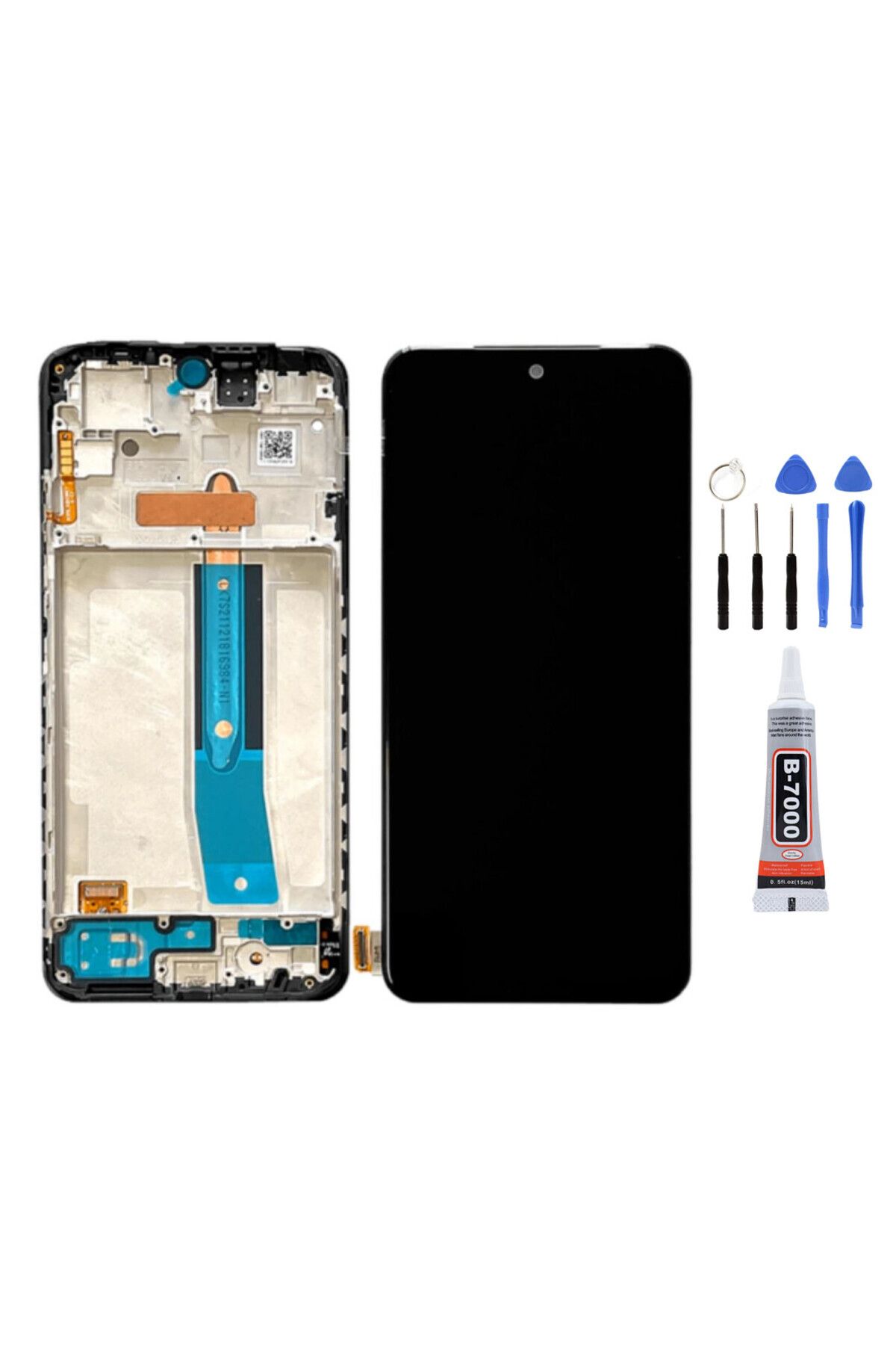 TamirCep Xiaomi Redmi Note 11 5G Uyumlu Çıtalı Ekran Lcd Dokunmatik Tamir Seti Hediyeli