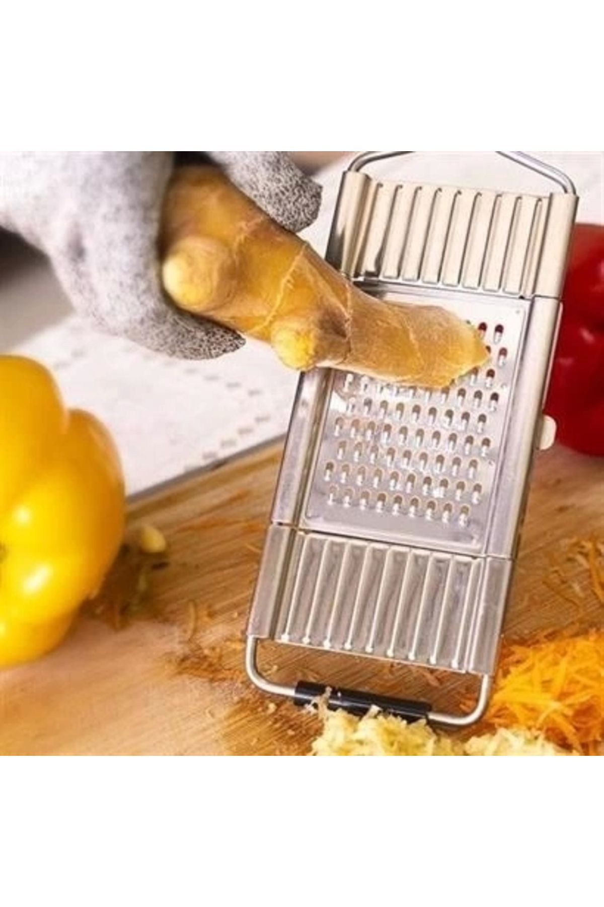 Epilons-Adjustable 3 Different Heads Grip Vegetable Slicer Cheese Grater Apparatus 3