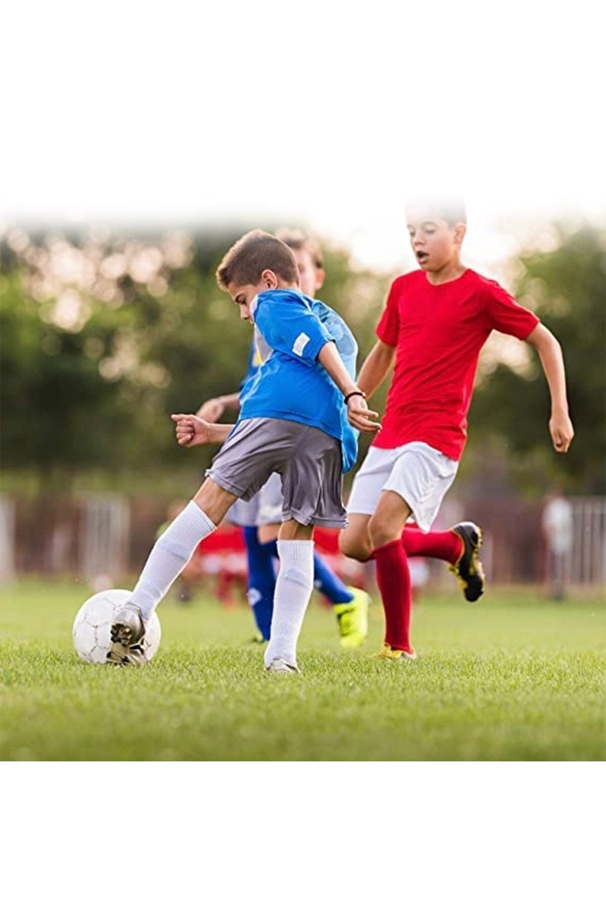 Çorabistaan 3 Çift Dizaltı Çocuk Futbol Halı Saha Çorabı Tozluk Pamuklu