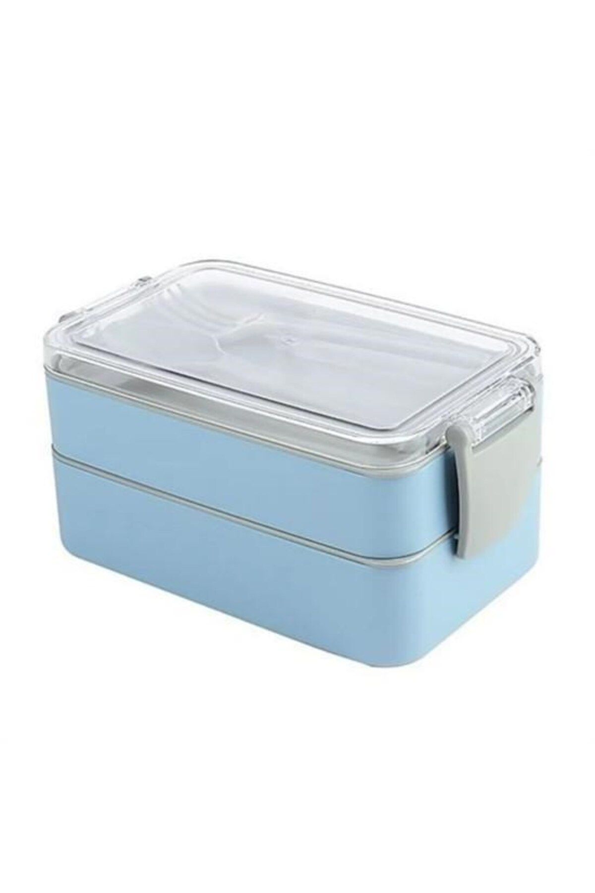 Hobibahçem HOBİBAHÇEM®2 Bölmeli 900 ml Çatal Kaşıklı Dayanıklı Beslenme Kabı Yiyecek Kutusu