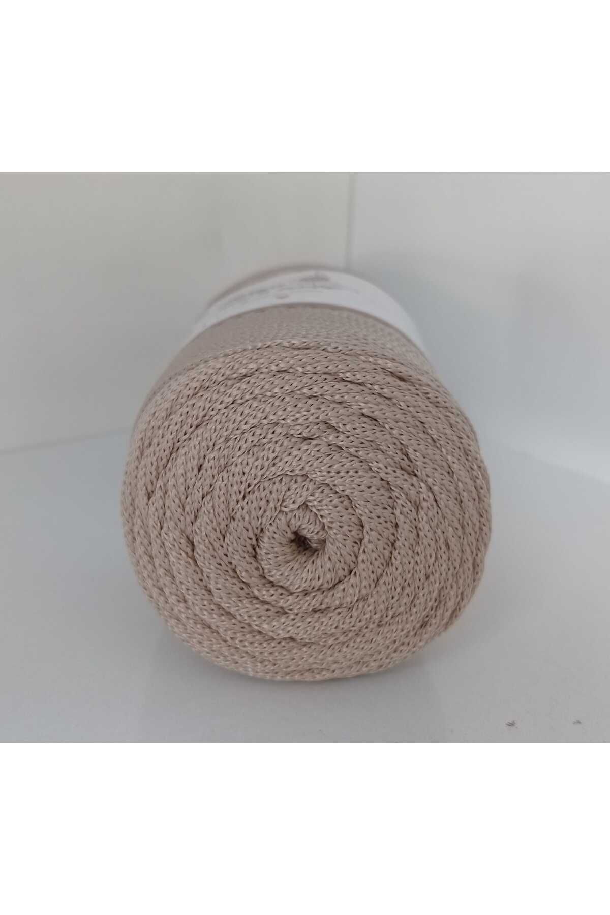 rüya hobi-200 γραμμάρια Νο 4 Polyester Macrame- Bag- Supla- Runner String (Κωδικός χρώματος: 029 Mink 3