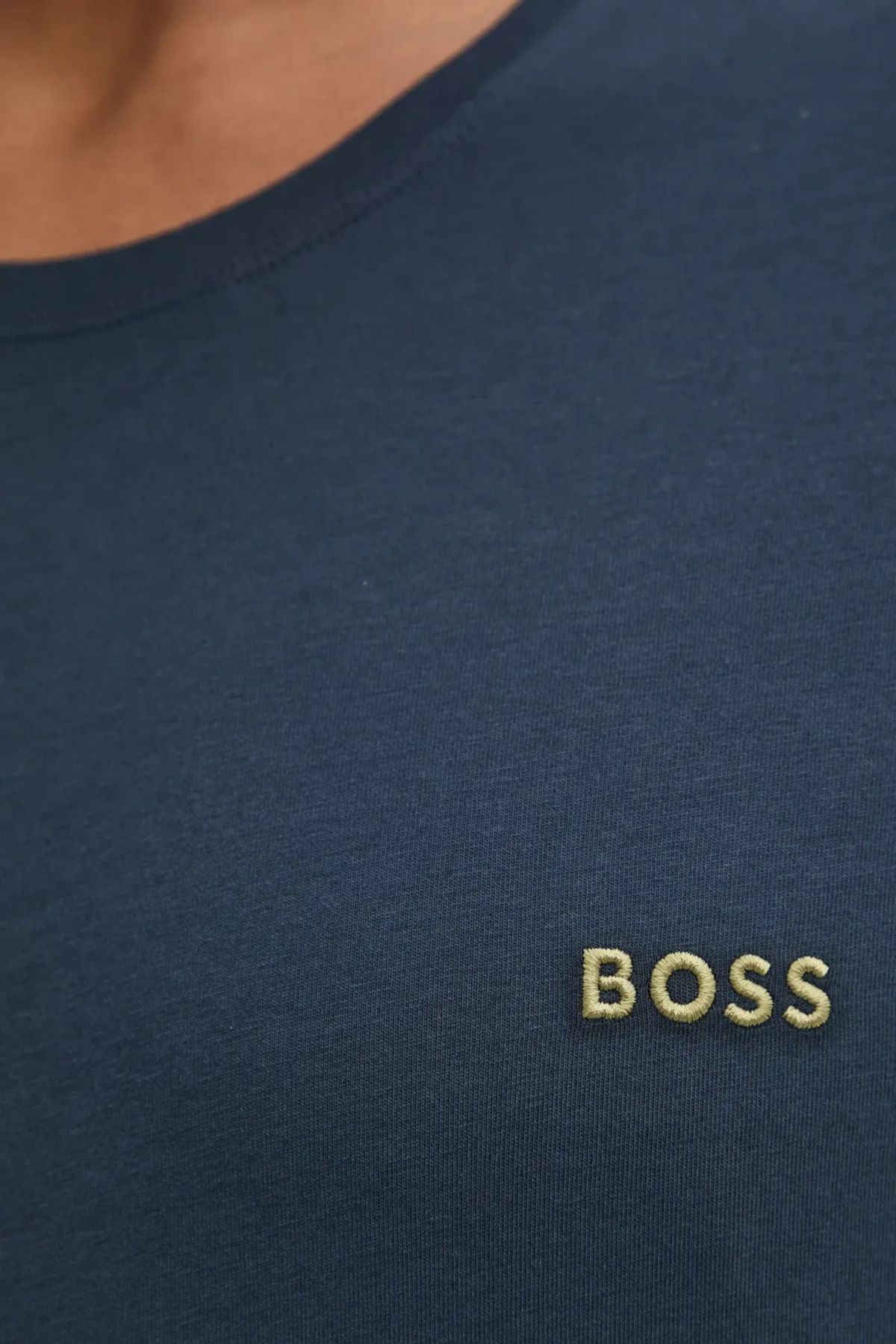 تی شرت مردانه یقه دوچرخه سواری مسطح کوتاه آستین 406 50515312 BOSS