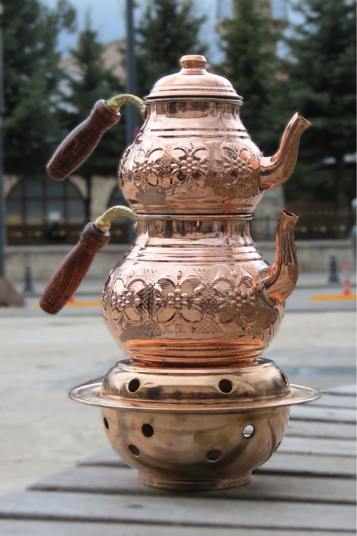 Store Osmanlı ocaklı takım çaydanlık