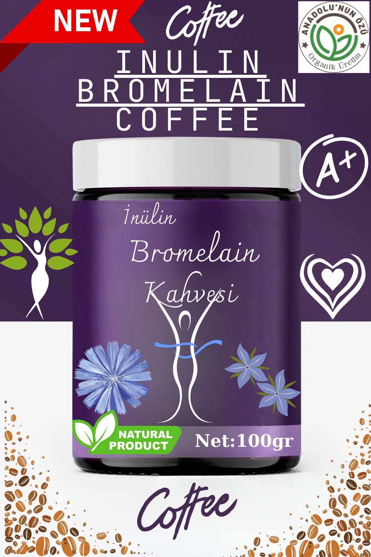 İnülin Bromelain Kahvesi