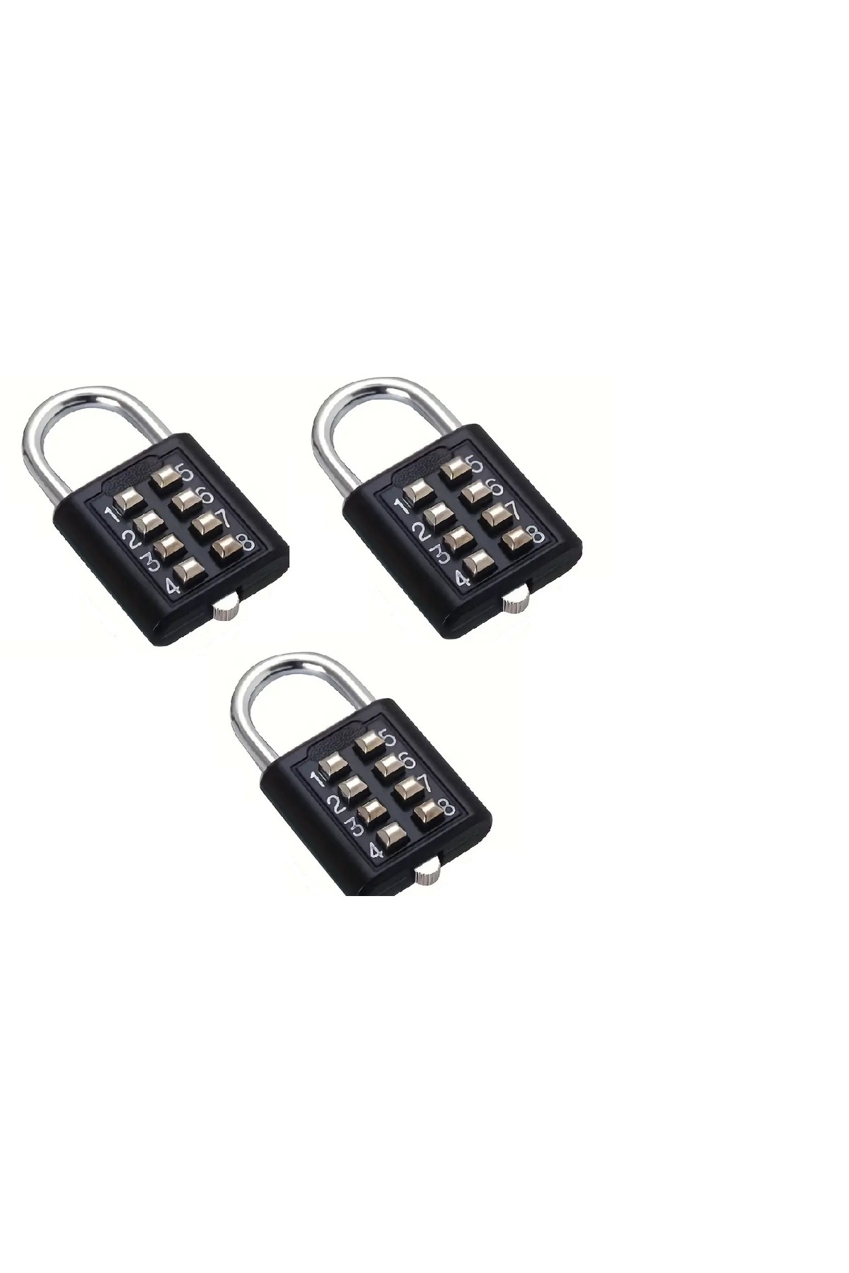 Lock & Lock-قفلان معدنيان صغيران بتركيبة قرصية، قفل رقمي آمن للسفر، الأمتعة، الأدراج، الدراجات، السفر 4