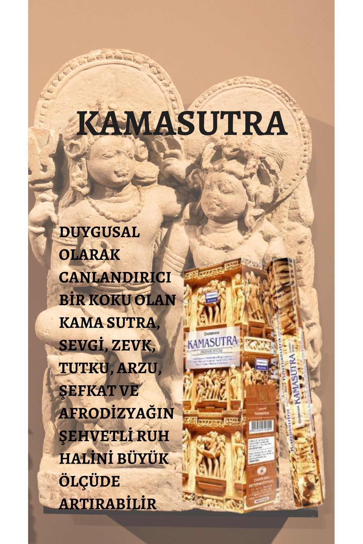Çare Burada Darshan Incense Kamasutra 20 Adet Çubuk Tütsü