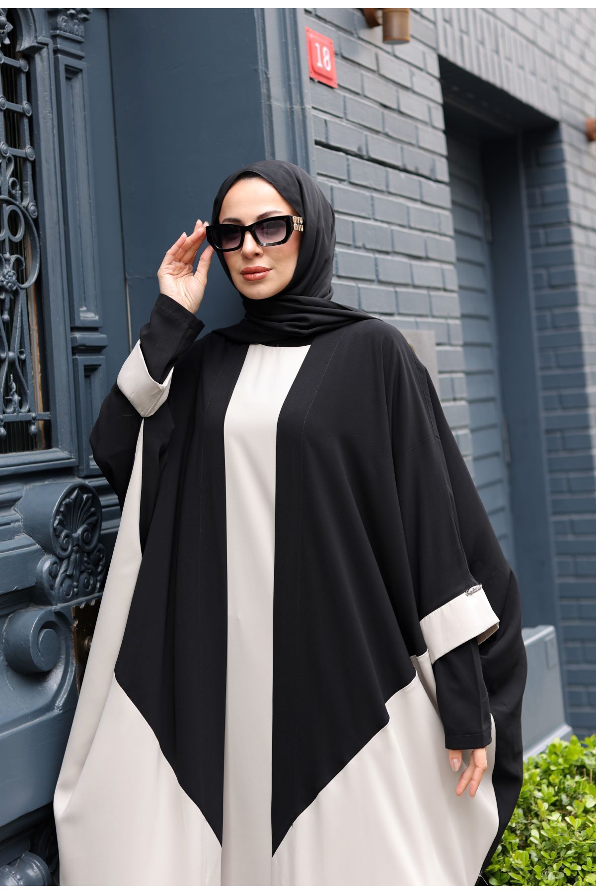 KADEEM-Almila Medina Silk Dress & Kimono Ecru- 1003 8