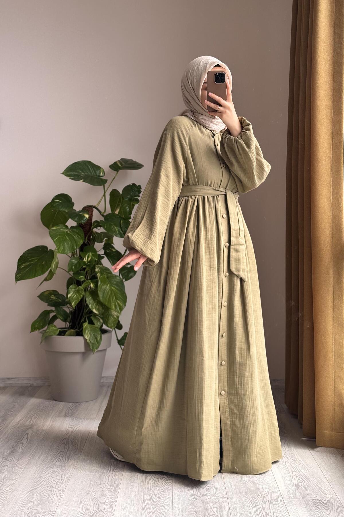 ANDE  Müslin Ferace- Ihlamur - Görsel 8