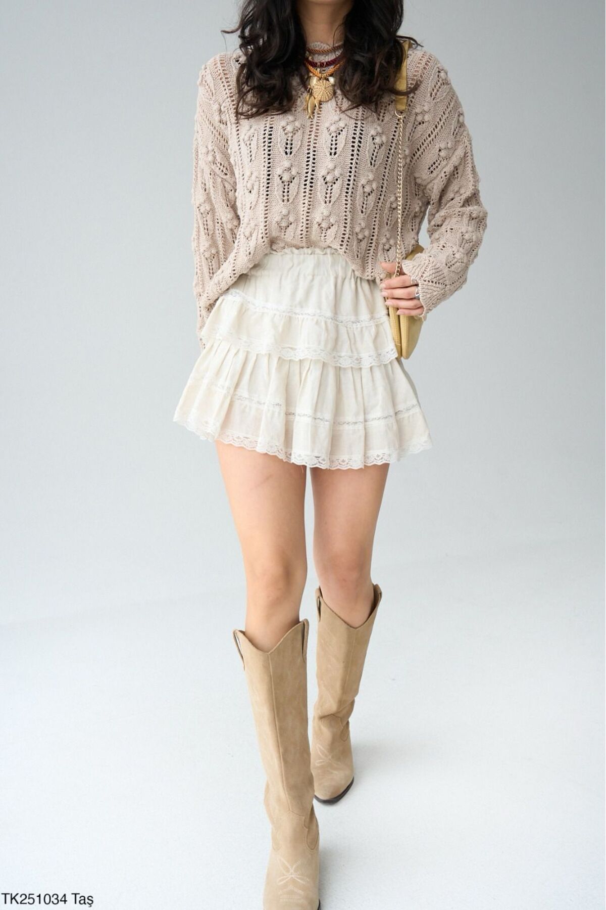 Lupies-Women's Oversize Thin Knit Sweater 5