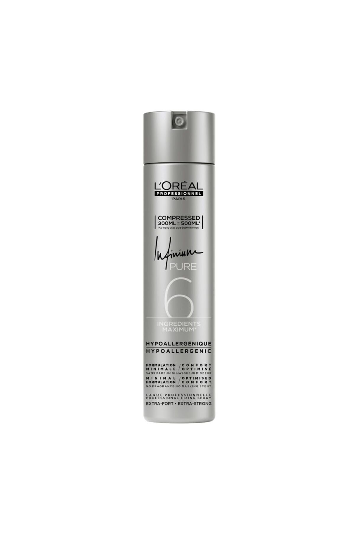 اسپری مو INFINIUM PURE EXTRA FORT موهای فوق العاده قوی 300 میل بسته بندی جدید L'oreal Professionnel
