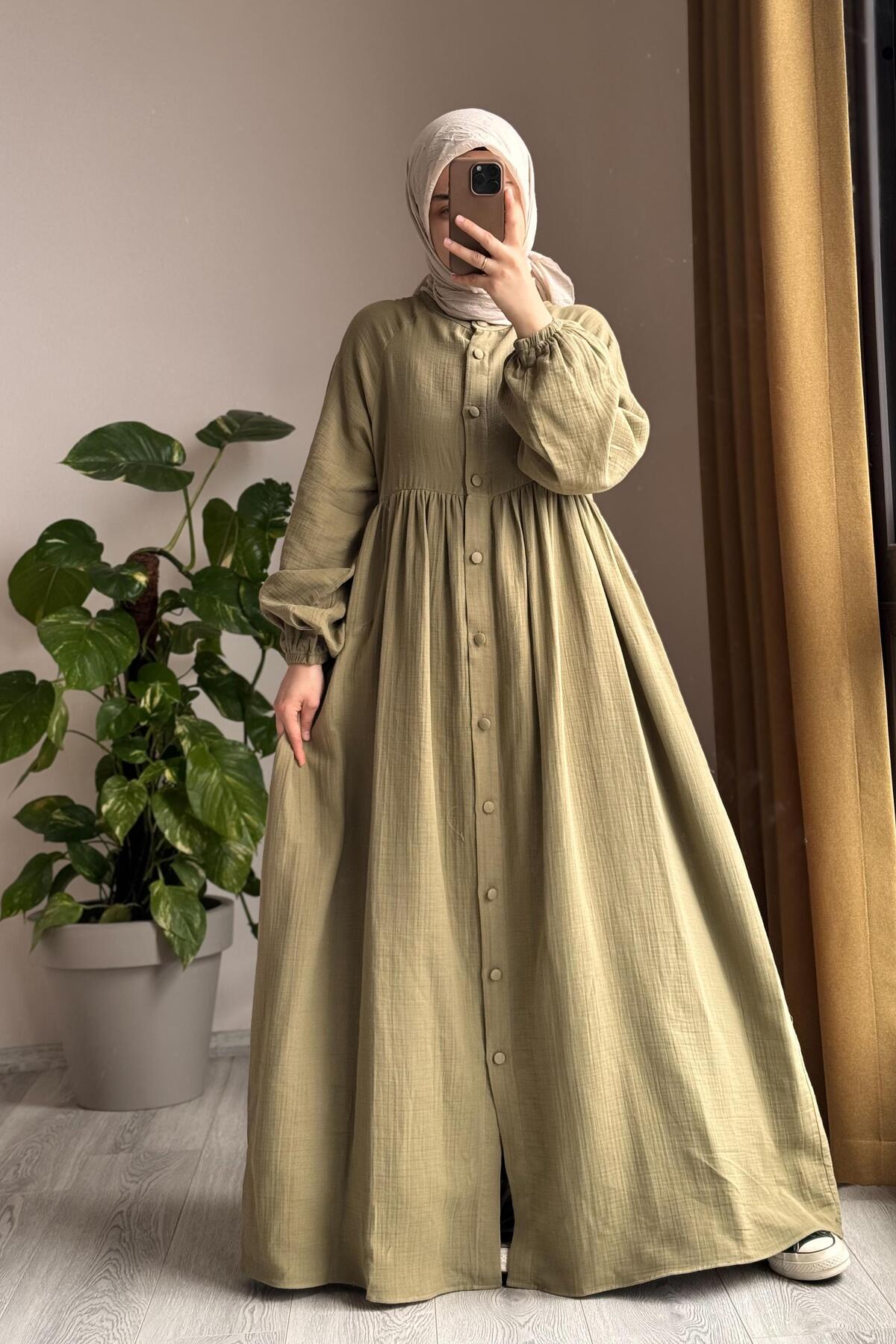 ANDE  Müslin Ferace- Ihlamur - Görsel 5