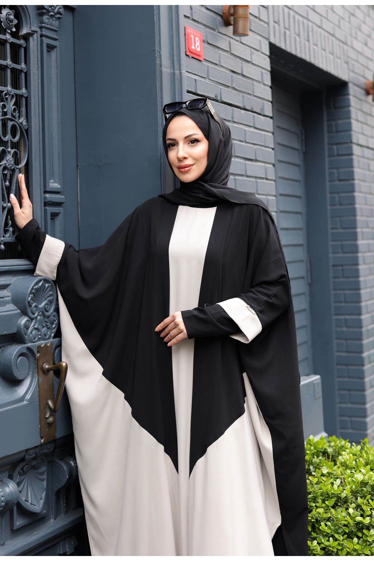 KADEEM-Almila Medina Silk Dress & Kimono Ecru- 1003 5