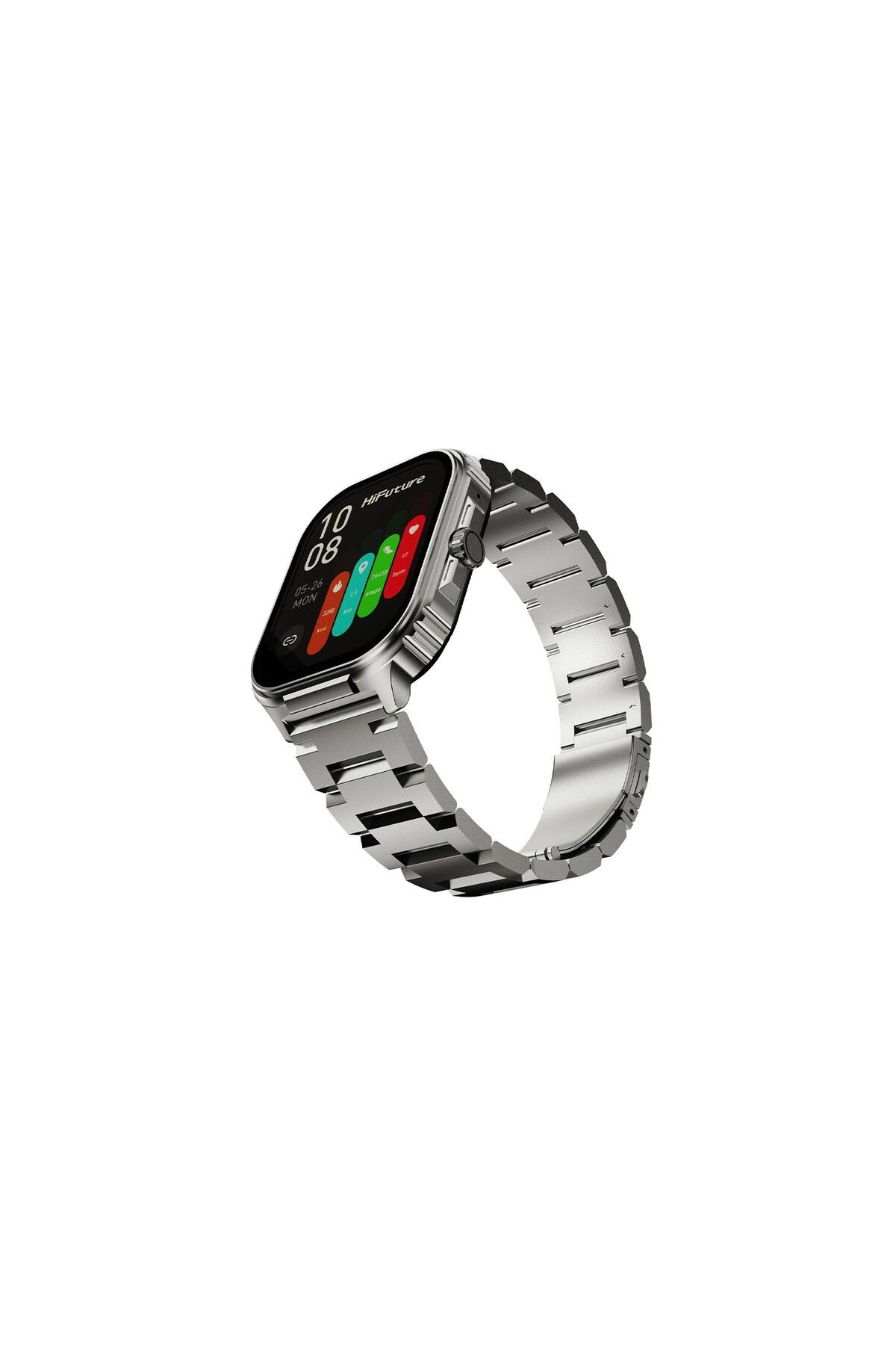 HiFuture-Ultra3 Pro Bluetooth 5.3 Amoled Screen Ip68 2.04 Inch 52mm Smart Watch with Call Feature Silver 6
