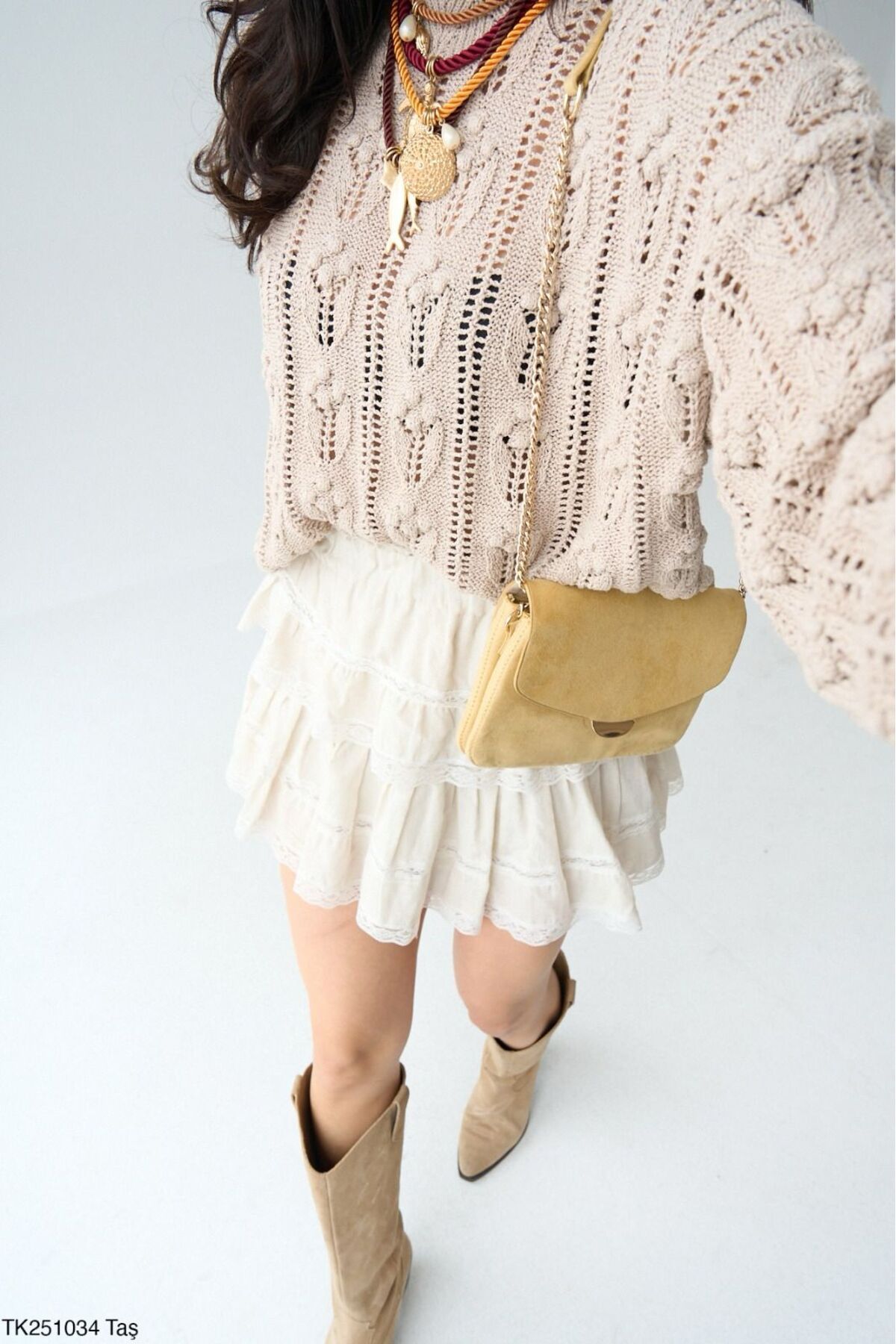 Lupies-Women's Oversize Thin Knit Sweater 3