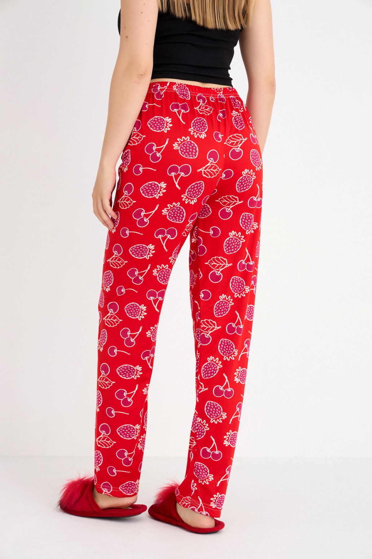 DONEX-Soft Textured Flexible Comfortable Milan and Viscose Fabric Pajama Bottom 4