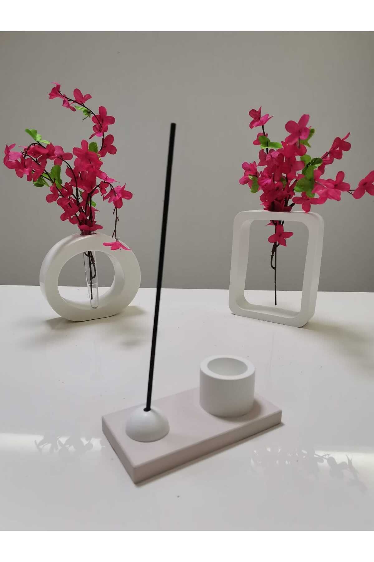 ATLAS SİLİKON PASTA EKİPMANLARI İki Renkli Kibritli Tütsülük -Buhardanlık 12 x 6 x 4 cm
