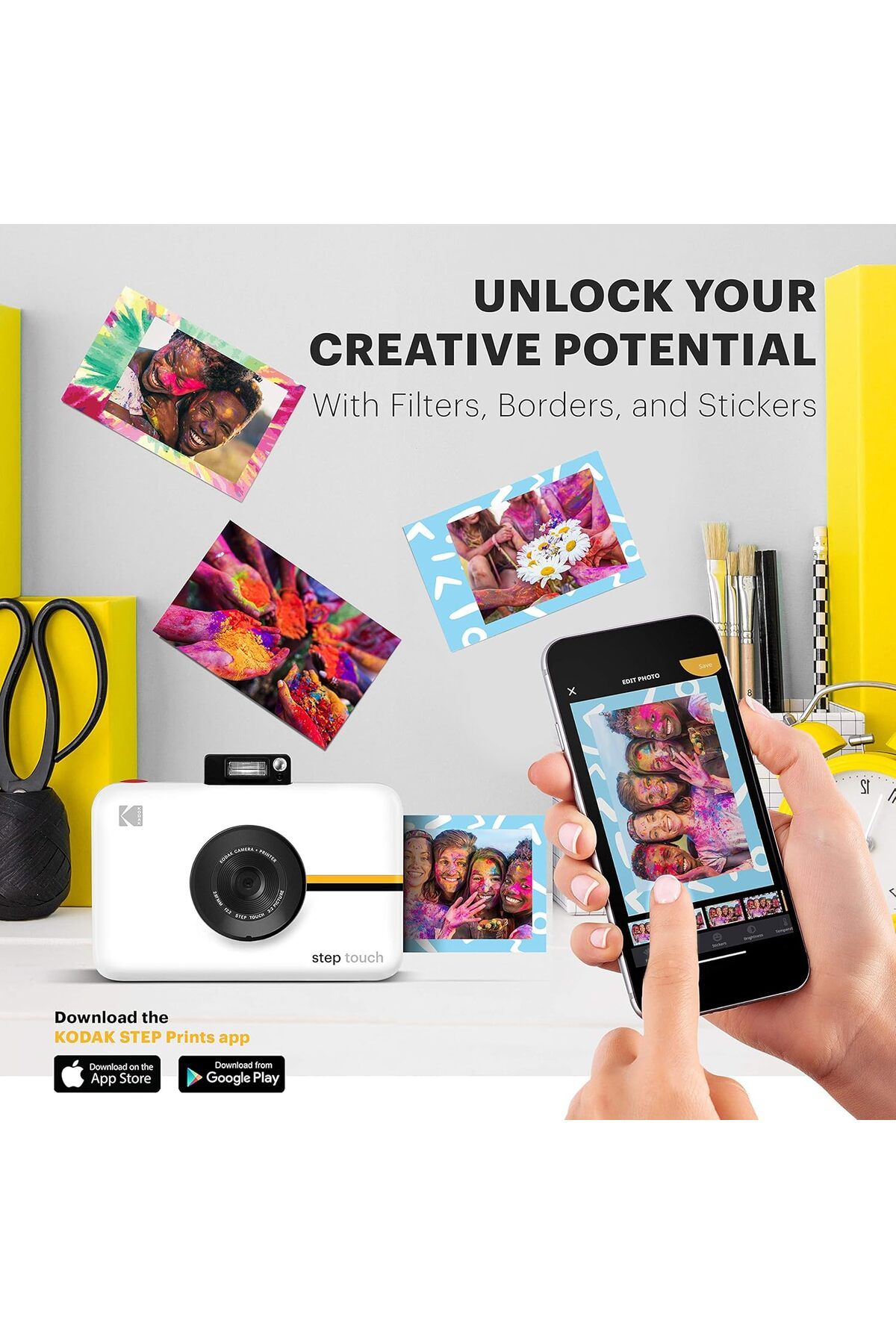 Kodak-Step Touch 13MP Digital Camera & Instant Printer with 3.5 LCD Touchscreen Display 9
