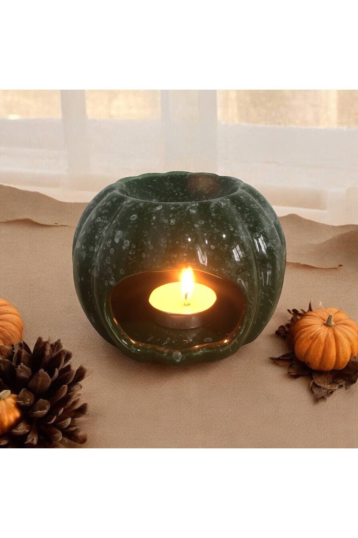 HomeSipahi Bal Kabağı Seramik Buhurdanlık ( 1 Adet tealight mum ve tek kullanımlık esans ile gönderilir)