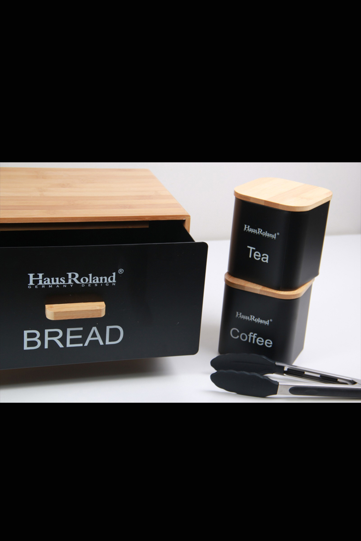 Generic-Aisha bread box with storage jars 6