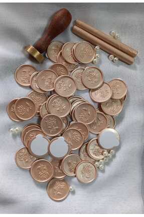 peri davetiye " Kişiye Özel" Kendinden Etiket Yapışkanlı Mum Mühür - Bal Köpü...