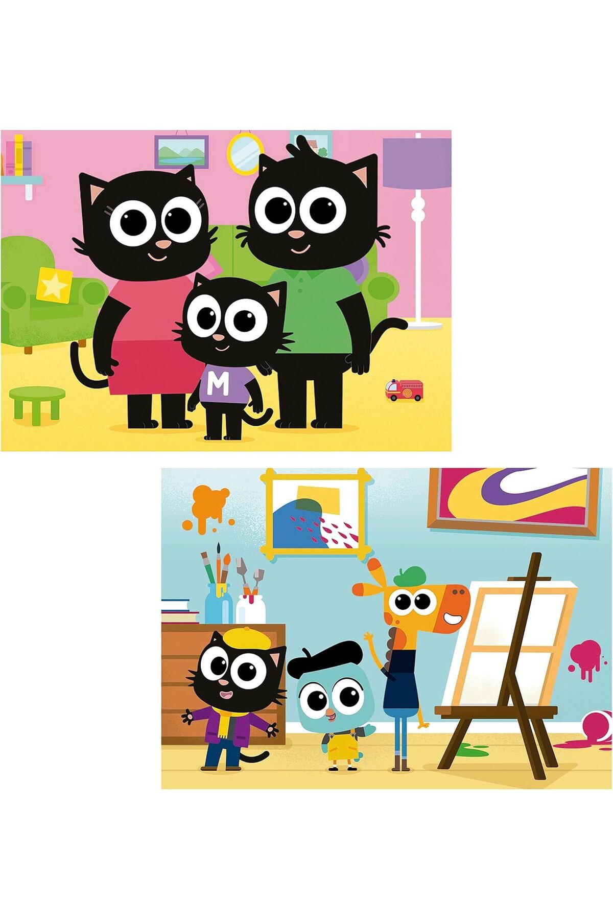 Educa Puzzle Educa 4-6 Yaş 2x48 Parça Milo Puzzle - Kız ve Erkek