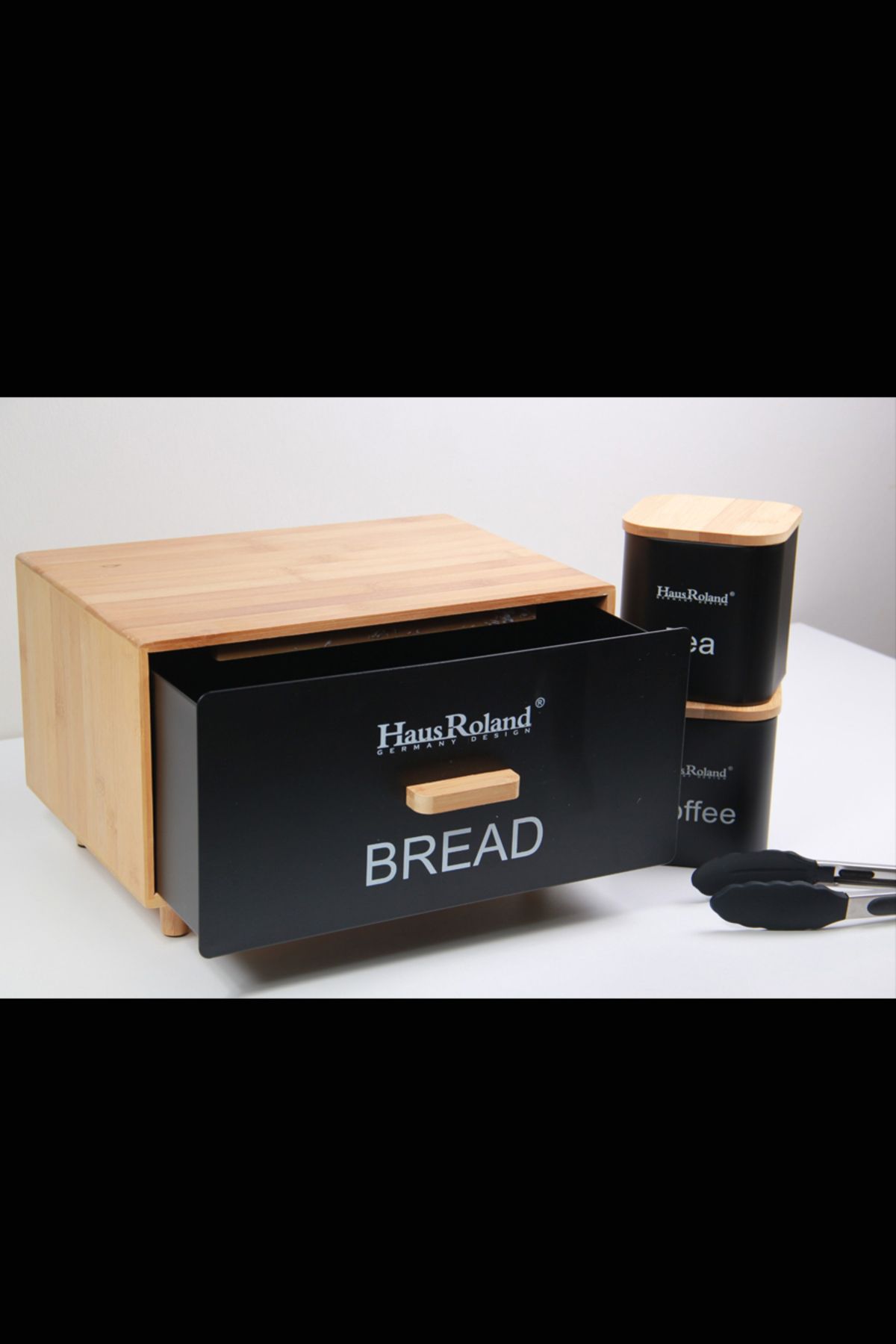Generic-Aisha bread box with storage jars 5