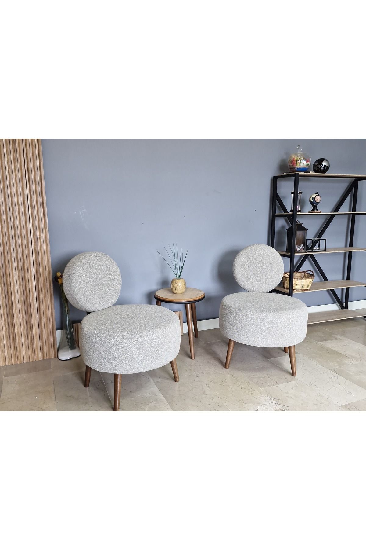 WATERYBROOK DÜNYA 2 Adet Koltuk Seti Berjer - Bekleme Salonu- Tekli Koltuk - Cafe - Balkon - Ofis Mobilyası