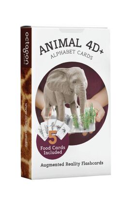 Octagon Studio Fun4edu Animals 4d Arttırılmış Gerçeklik Kartları Hayvanlar Se...