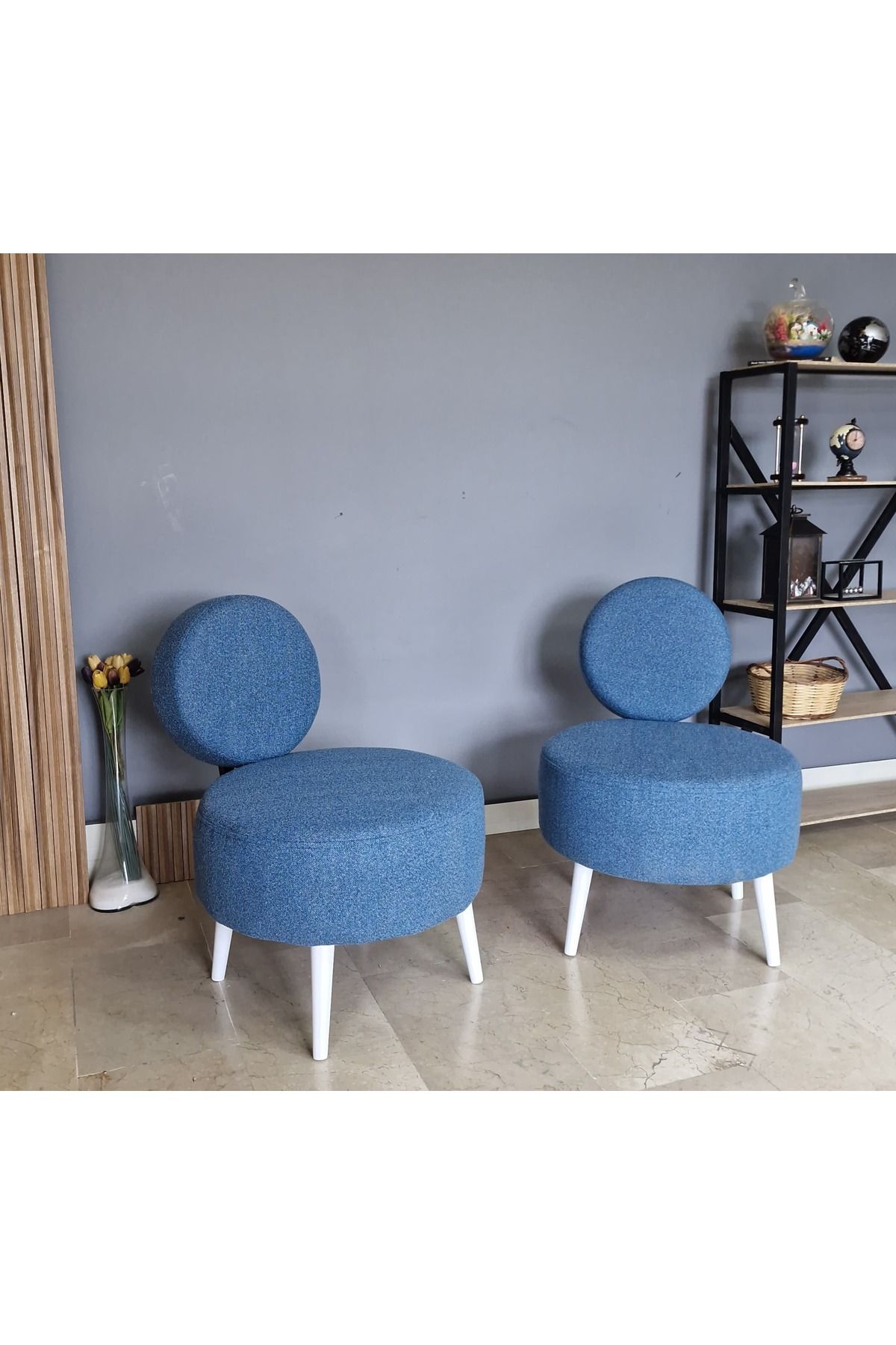 WATERYBROOK DÜNYA 2 Adet Koltuk Seti Berjer - Bekleme Salonu- Tekli Koltuk - Cafe - Balkon - Ofis Mobilyası