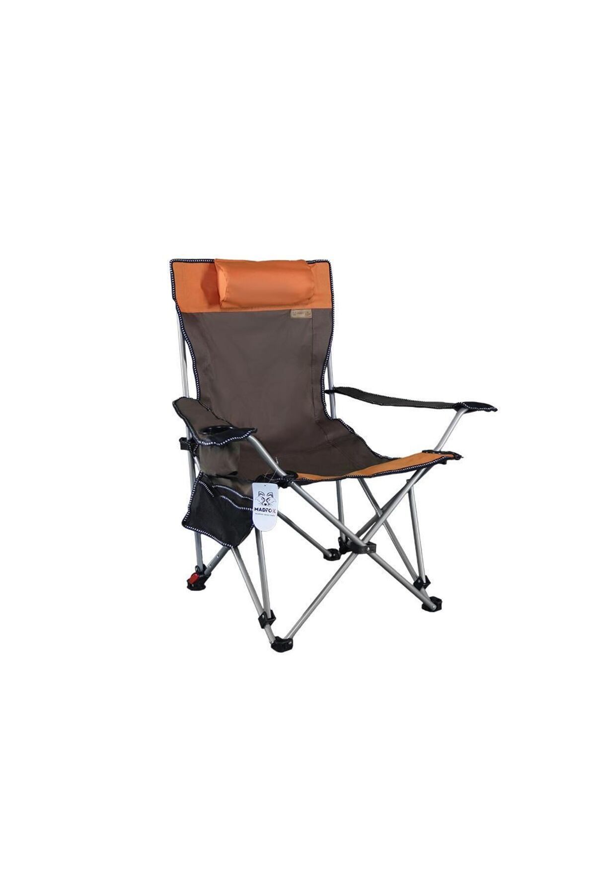 MADFOX Prowler 3 Kademeli Yatabilen Kamp Sandalyesi Brown/Orange