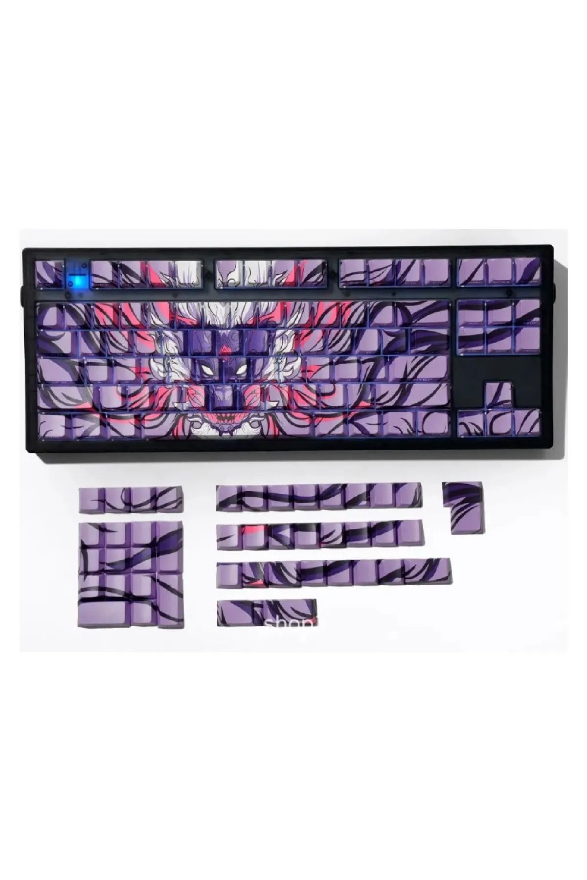 Epomaker 136 Anahtar Orlong Klavye Tuş PBT Çift Atış Yan Baskı Keycaps 108 96 87 NJ80 84 75 68 64 61