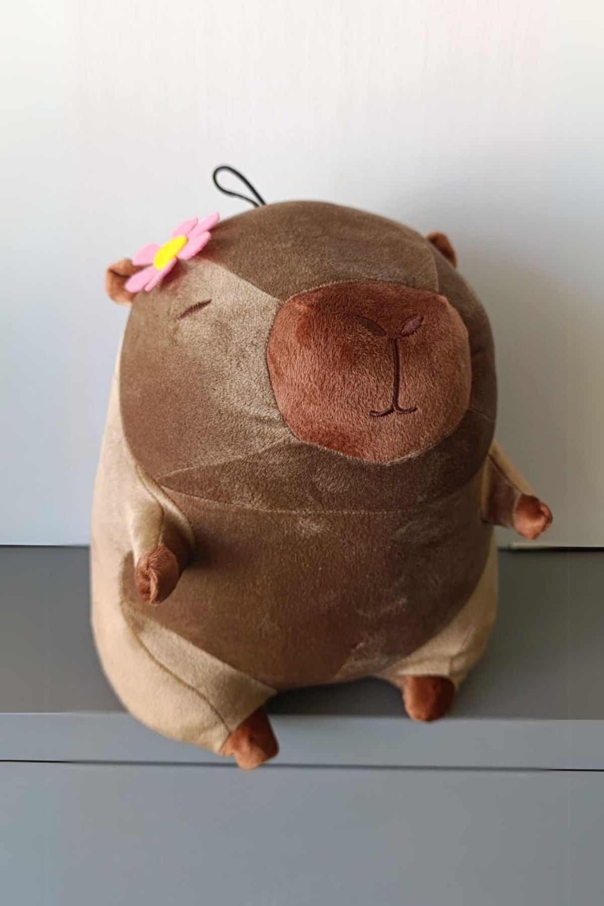 TUENGİ STORE Büyük Boy Sevimli Kapibara Peluş Tombul Capybara Peluş Oyuncak Figür 30x20 cm
