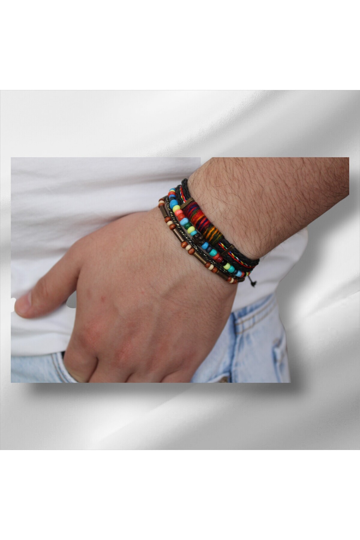 Stylish Salas Men's Bracelet | Bohemian Style with Adjustable Elevator Closure 4