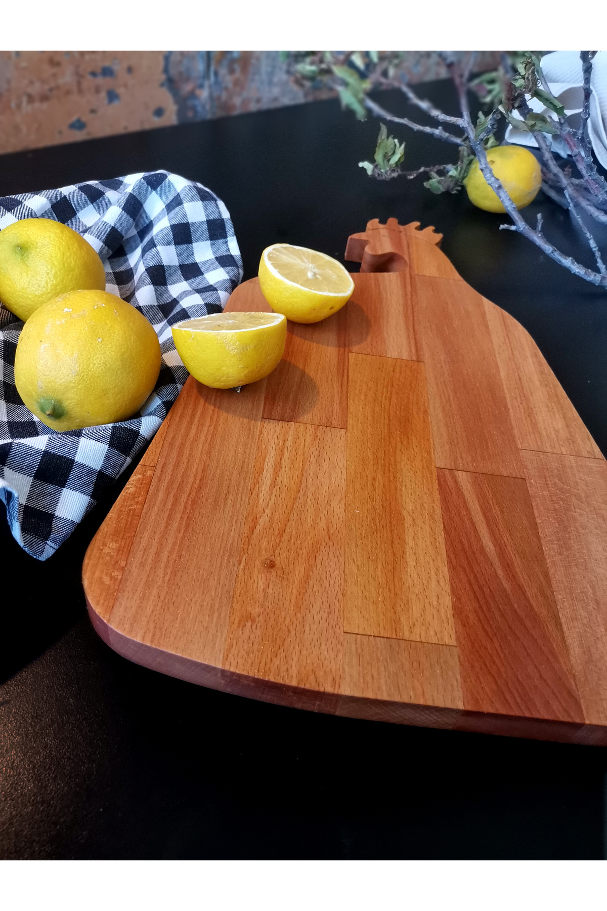 Oddo Wood-Wooden Rooster Chopping Board, Cutting Board, Steak Board 5