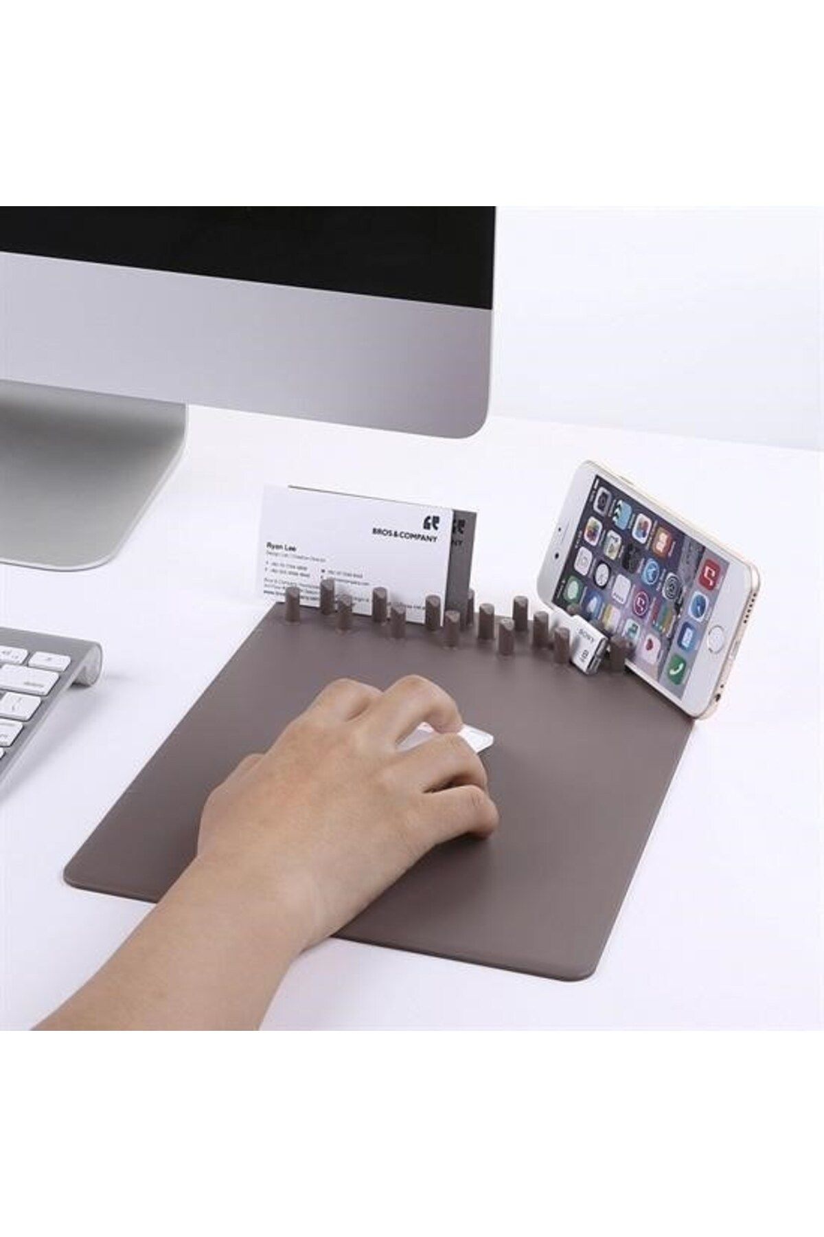 Tahtakale Toptancısı BUFFER® Cep Telefonu Tutucu Standlı Mouse Pad