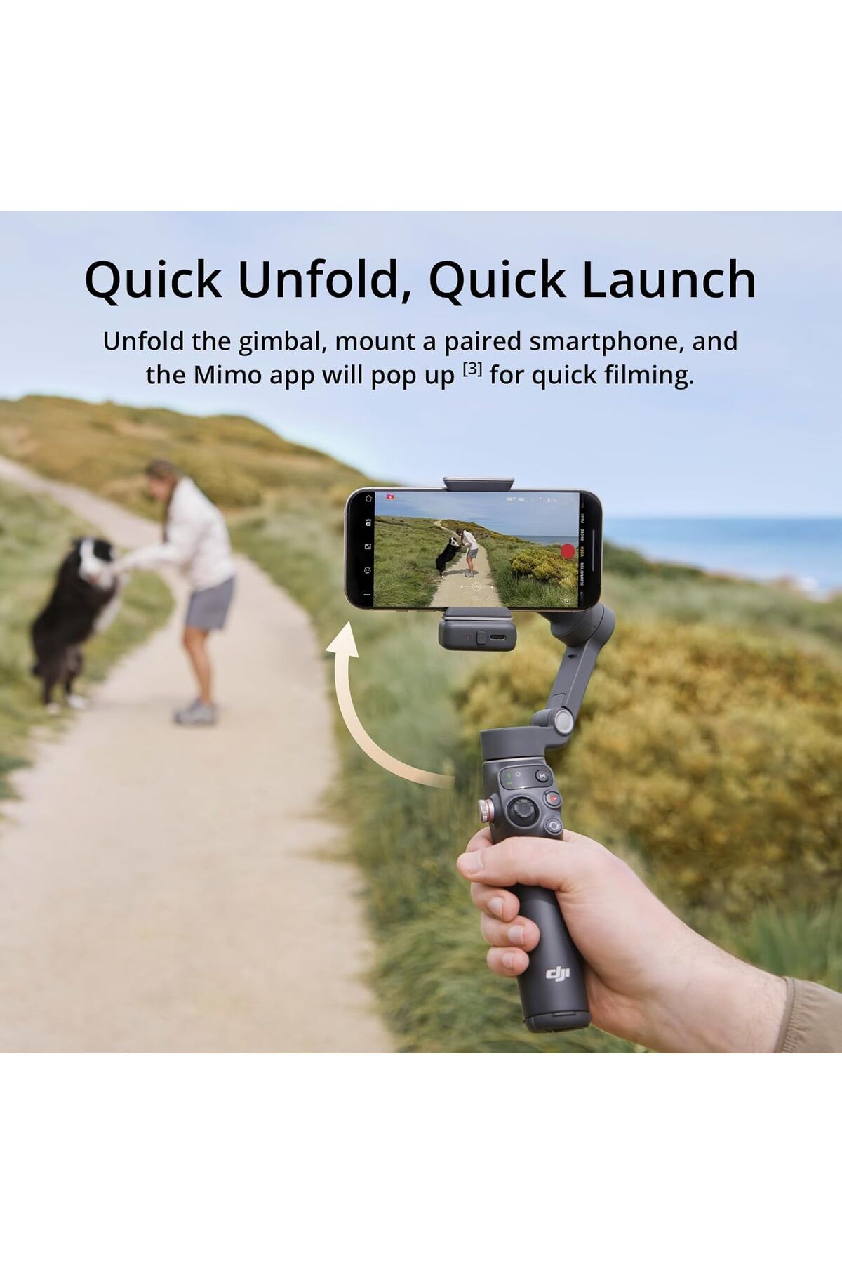 DJI-Osmo Mobile 7P Gimbal Stabilizer for iPhone, Android, Native Tracking, 3-Axis Phone Gimbal 7