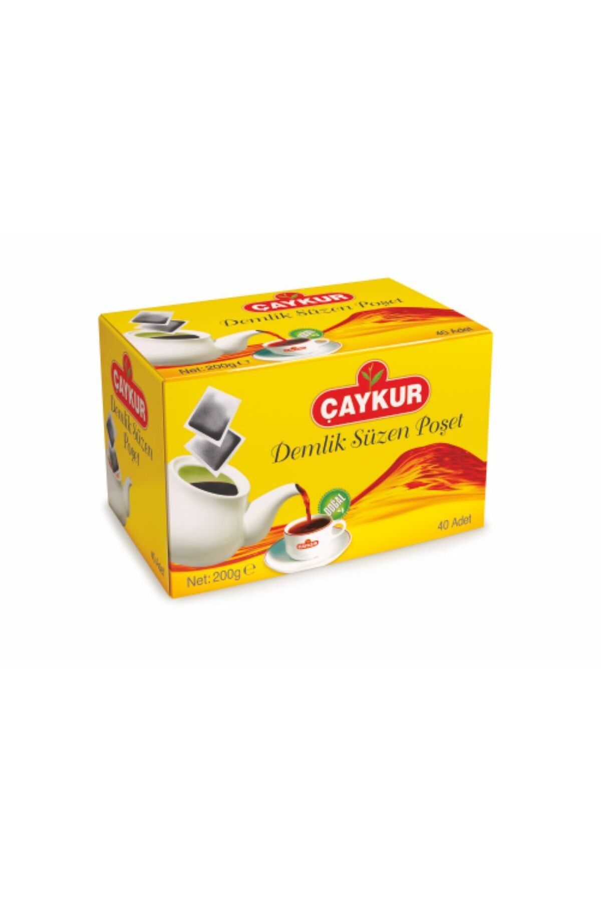 Çaykur ÇAYKUR DEMLİK POŞET SİYAH ÇAY 200GR (40 POŞET )