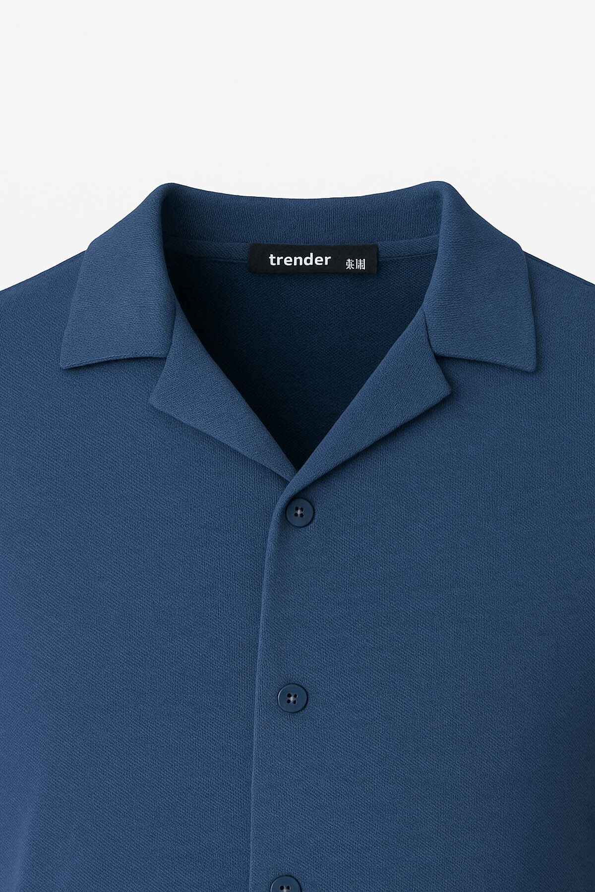 trender-Apaş Collar Indigo Men's Shirt 2640 3
