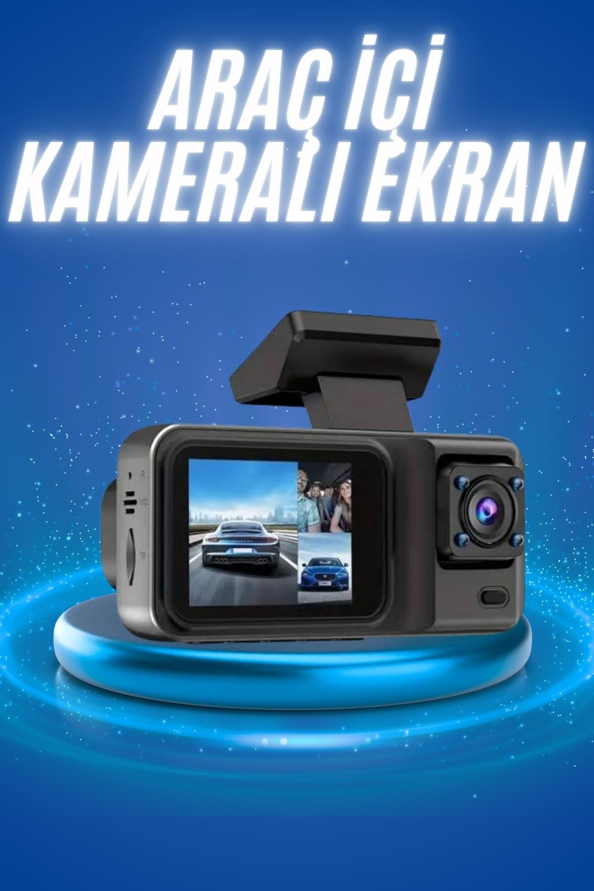 nerede bulurum Ekranlı Sürüş Kaydedici DVR Ön ve Arka Kameralı Full HD Çözünürlüklü
