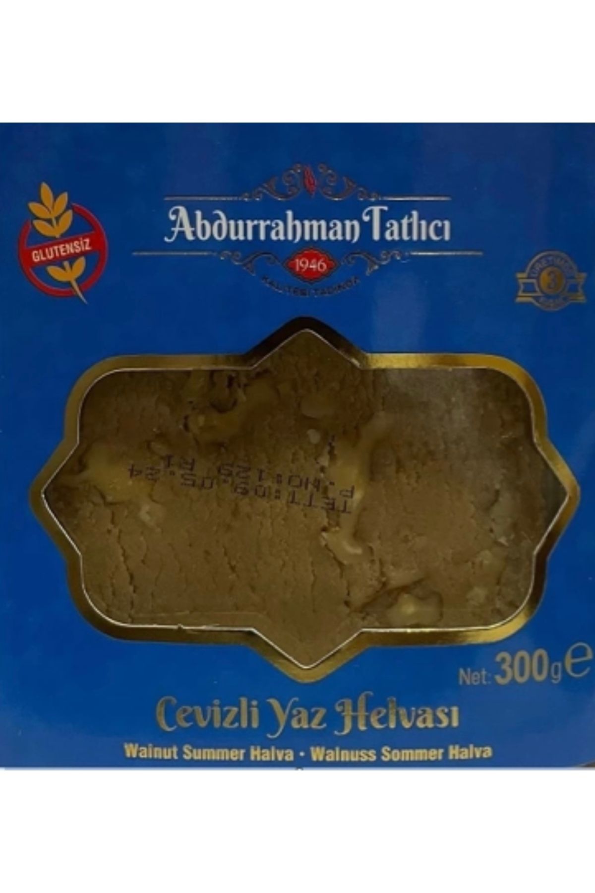 Abdurrahman Tatlıcı GLUTENSİZ Abdurrahman Tatlıcı Yaz Helvası Cevizli 300 gr