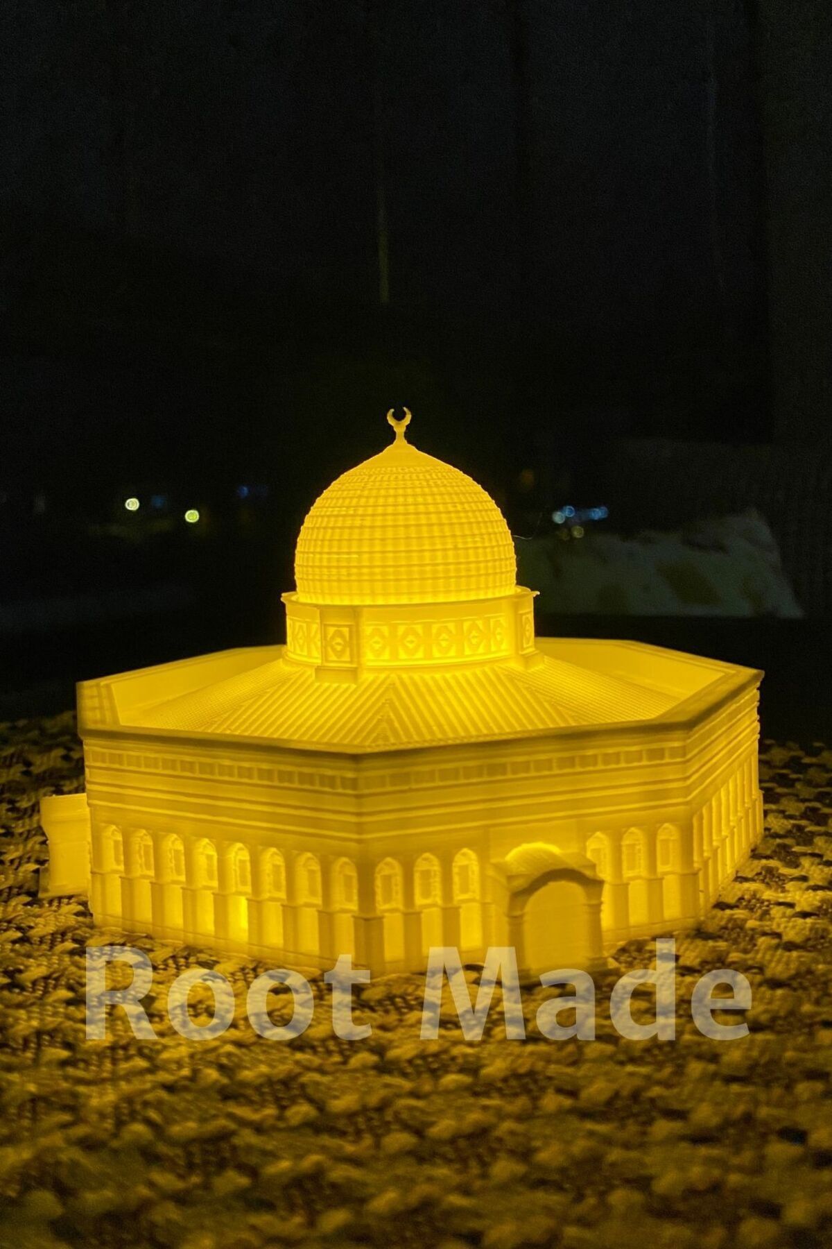 teknotrust Mescid-i Aksa Tealight Mumluk İslami Dekoratif Obje Razaman Hediyesi Dini Hediyeler