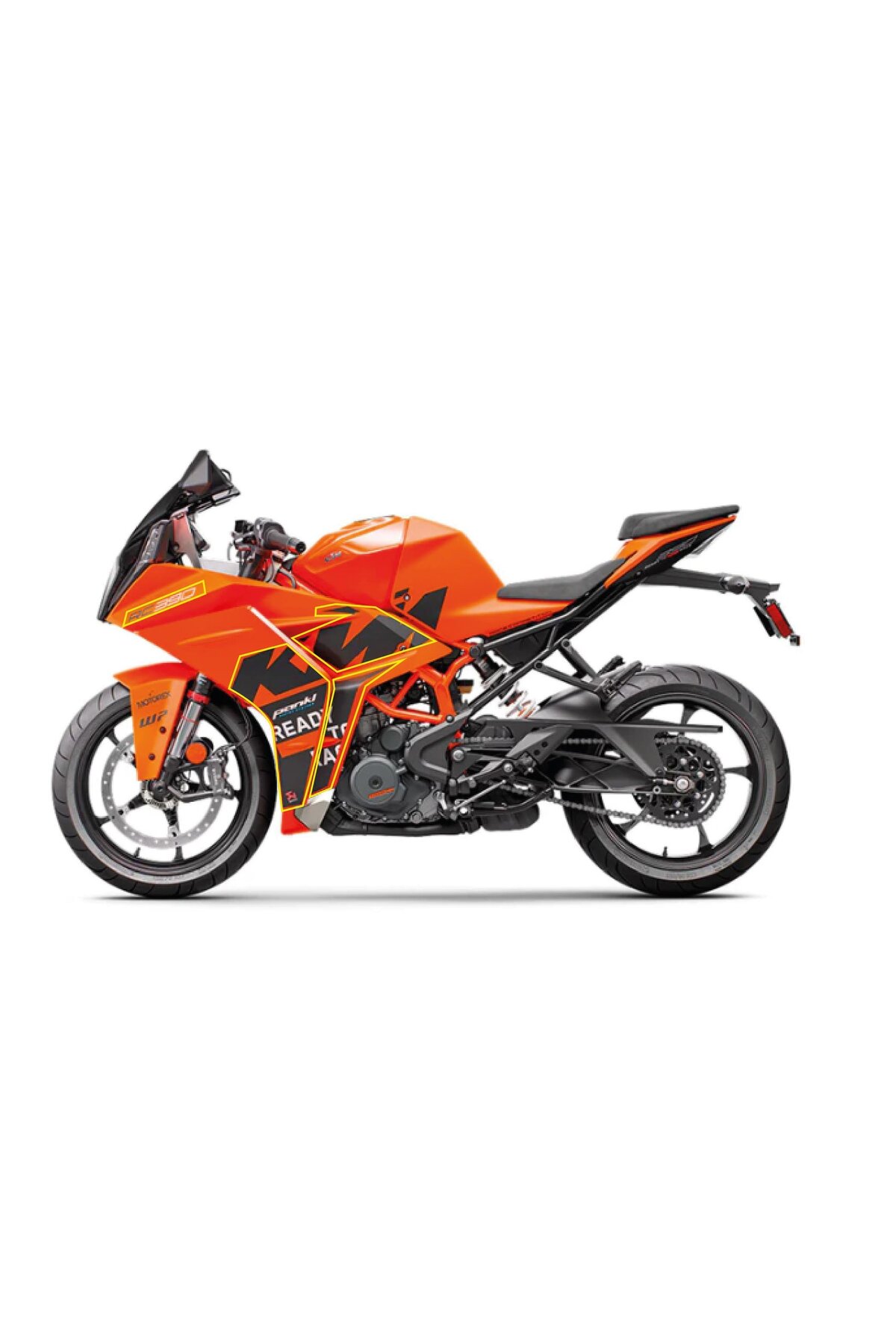 Motiker KTM RC390 Sol Yan Grenaj Orjinal Tasarım Sticker Etiket