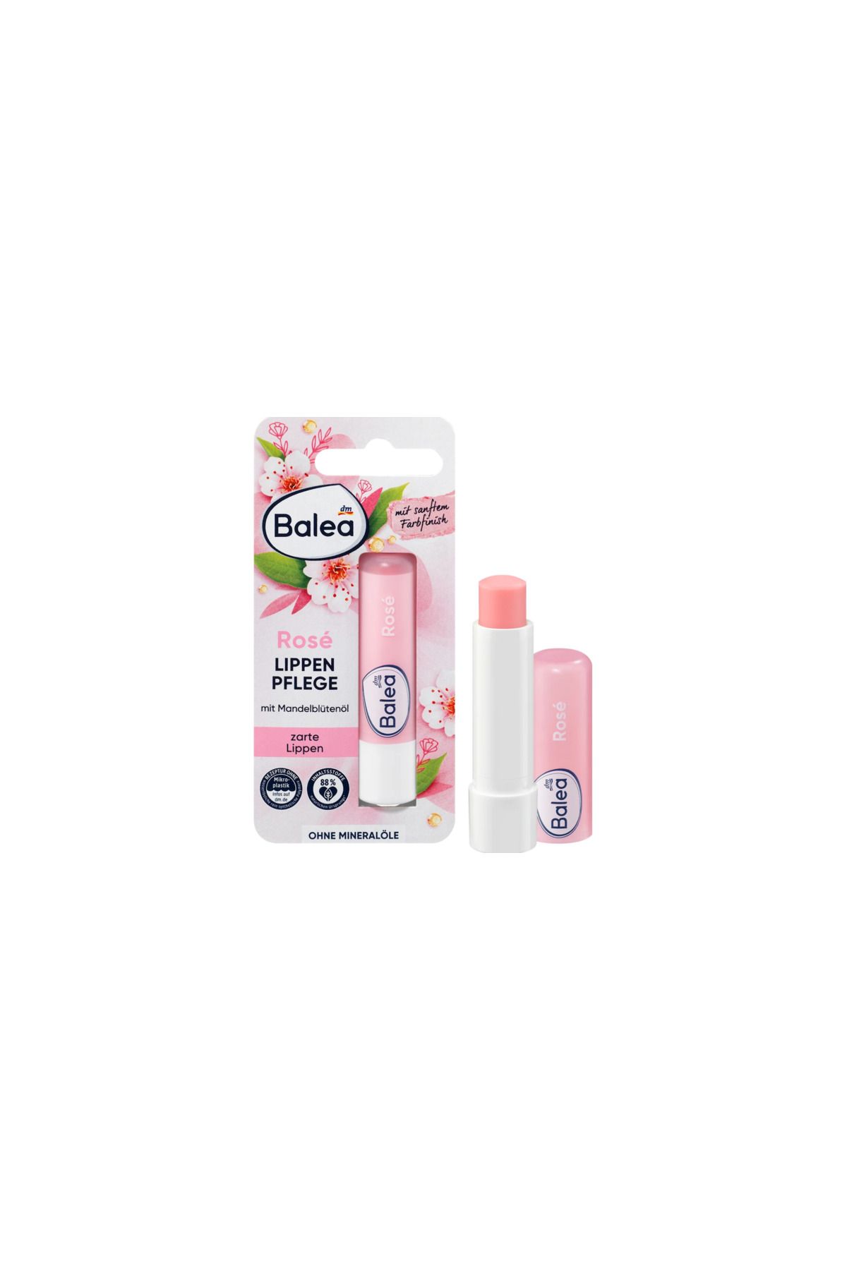 BALEA Lippenpflege Rosé, 4,8 g Dudak Nemlendiricisi Lip Balm