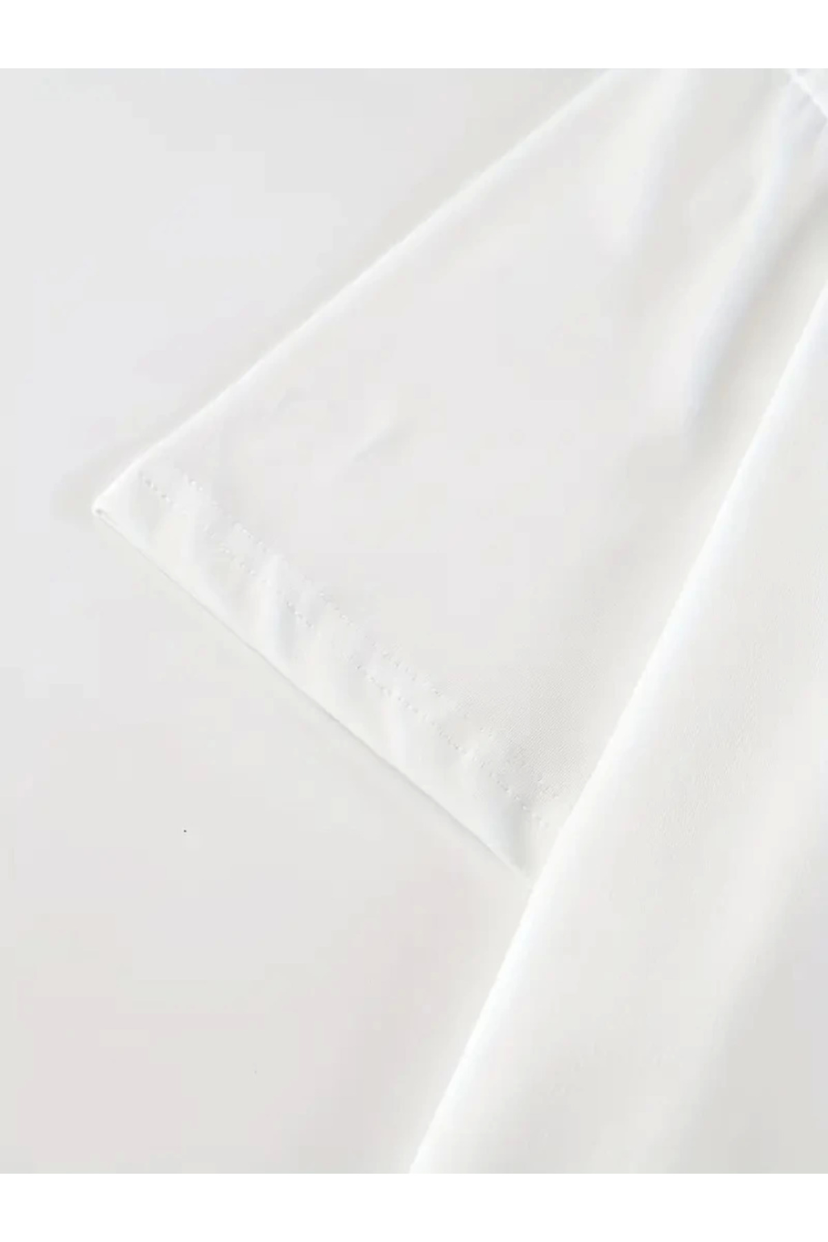 Baskılı Oversize Bisiklet Yaka T-shirt - Beyaz