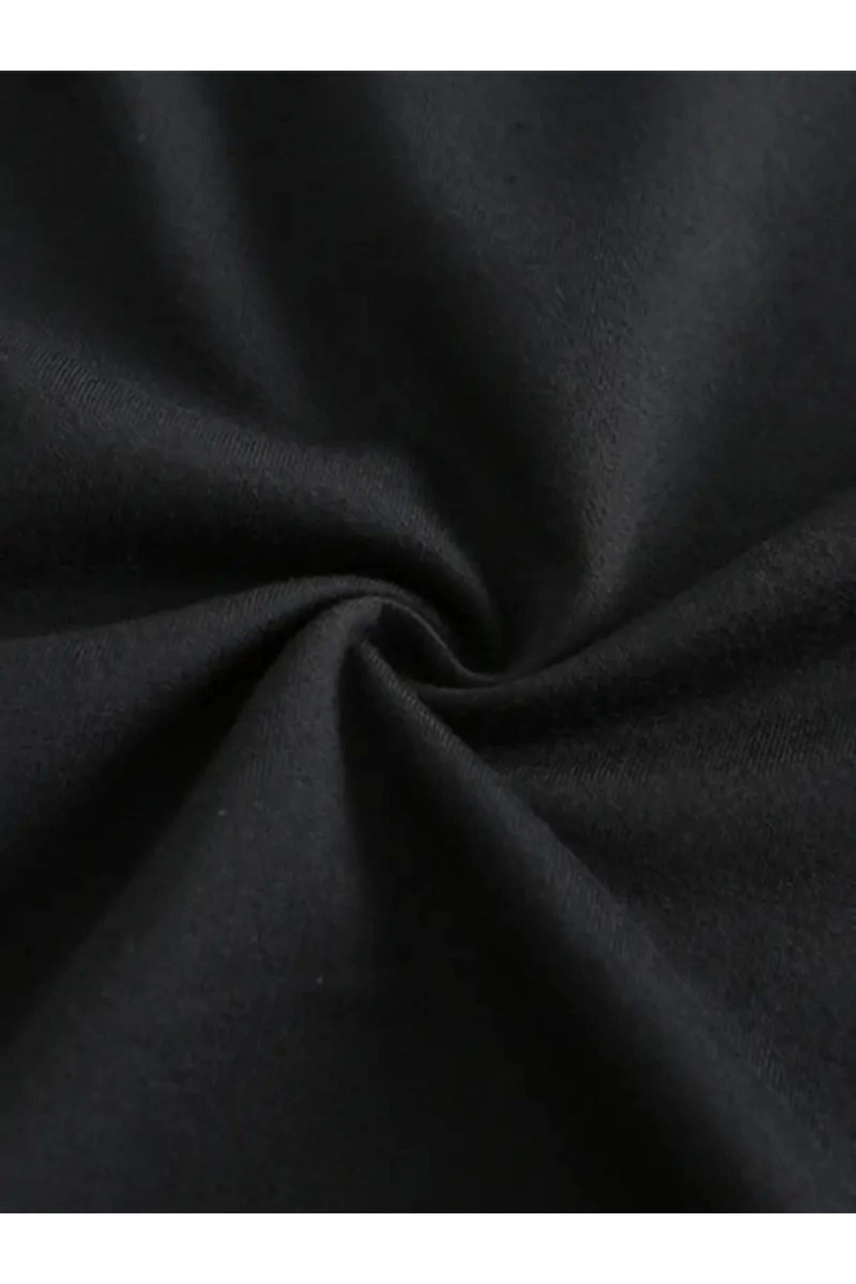 Baskılı Oversize Bisiklet Yaka T-shirt - Siyah