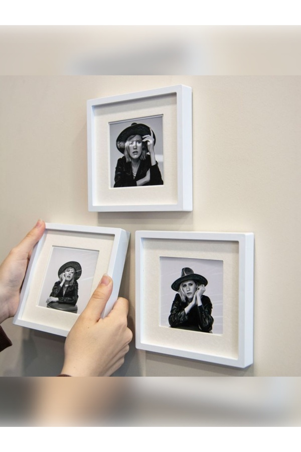 Genel Markalar Fotoğraf Çerçevesi 3 Lü Kendinden Yapışkanlı Fotoğraf Sök Tak LıPaket PVC Li fotoğrafı 2 (önizleme)