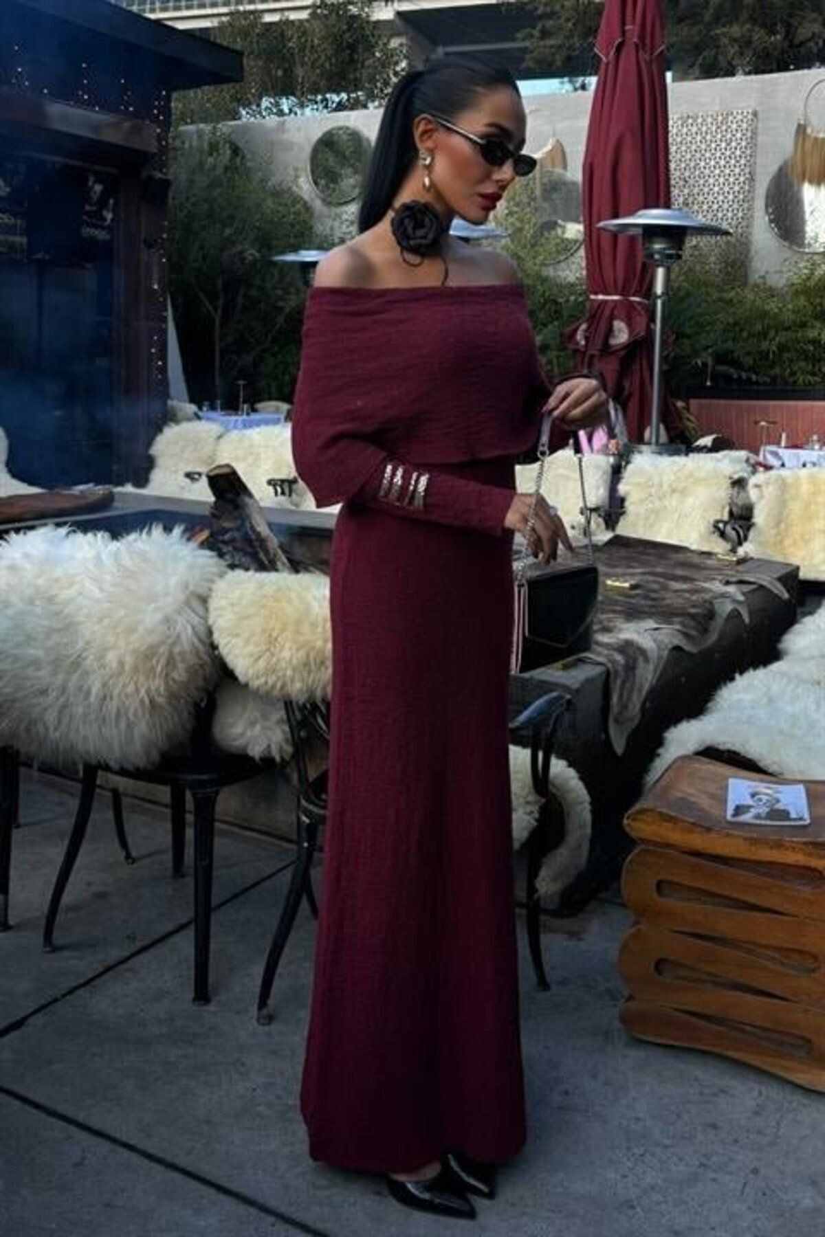 novafems Madonna Yaka Premimum Elbise 2828