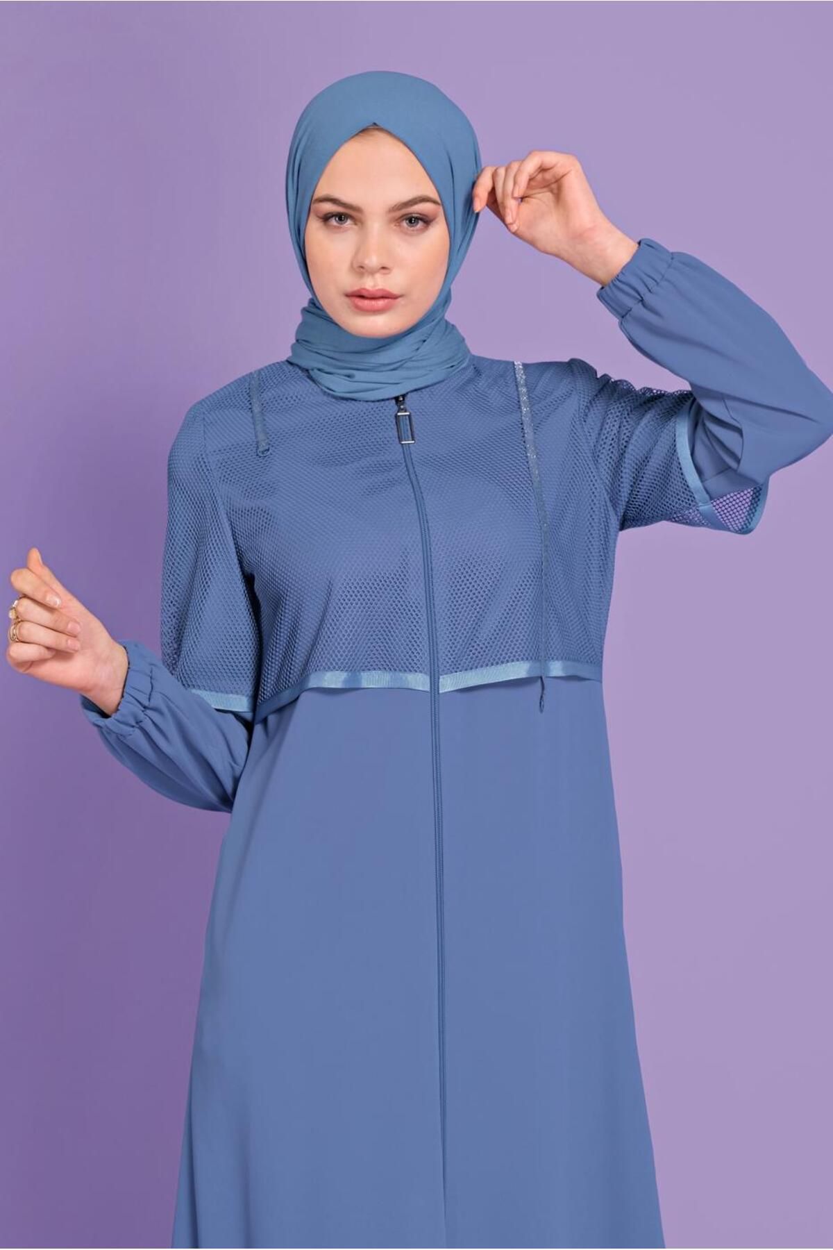 MESH ZIPPERED TOPCOAT 10376 Alvina