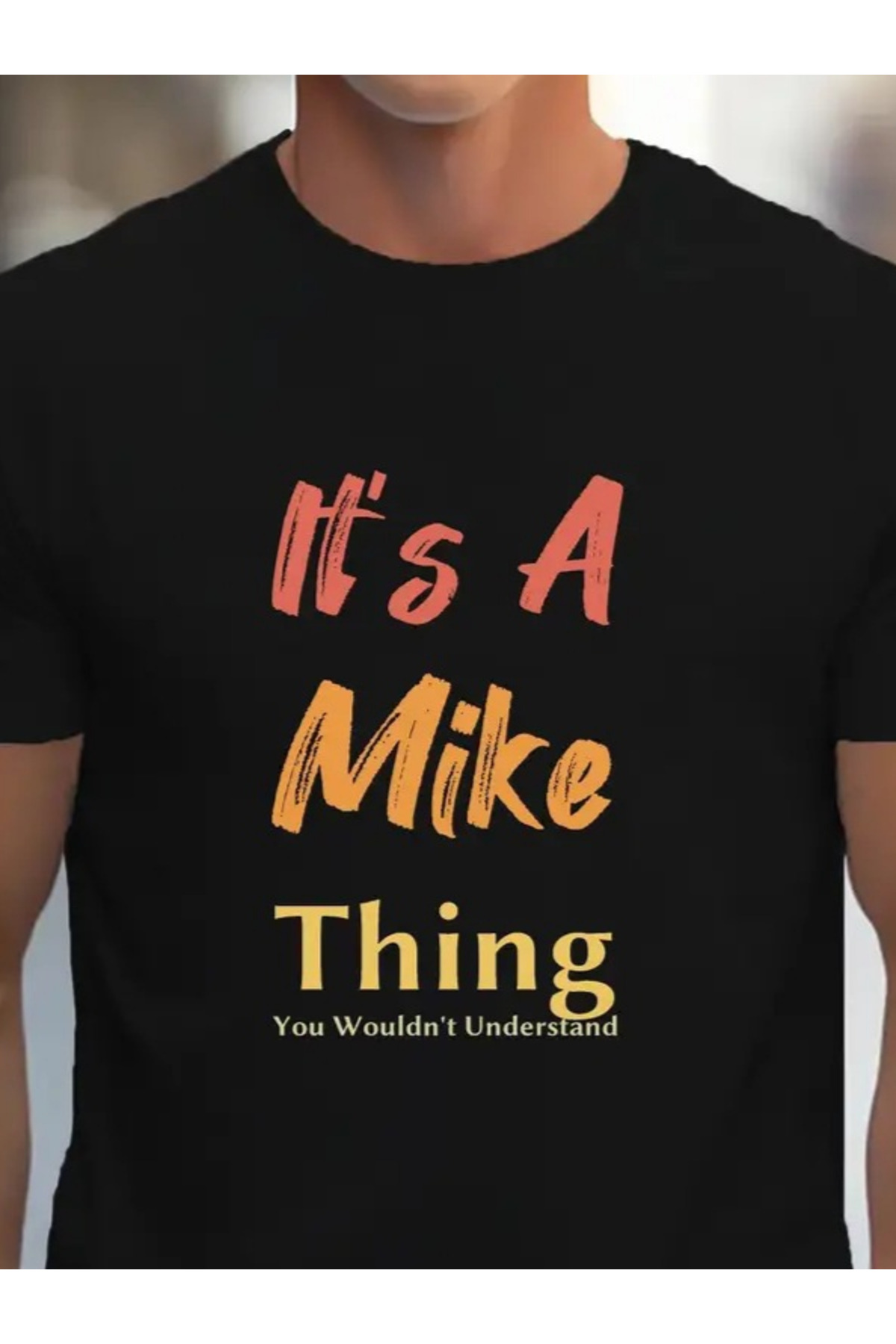 Erkek It Is A Mike Thing Baskılı Erkek T-shirt